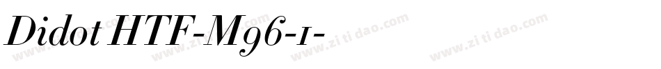 Didot HTF-M96-1字体转换